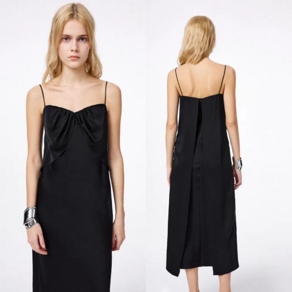 Fabrique x Viktoria Chan Chloe Strap Dress Black‎ Formal Dark Wedding Feminine